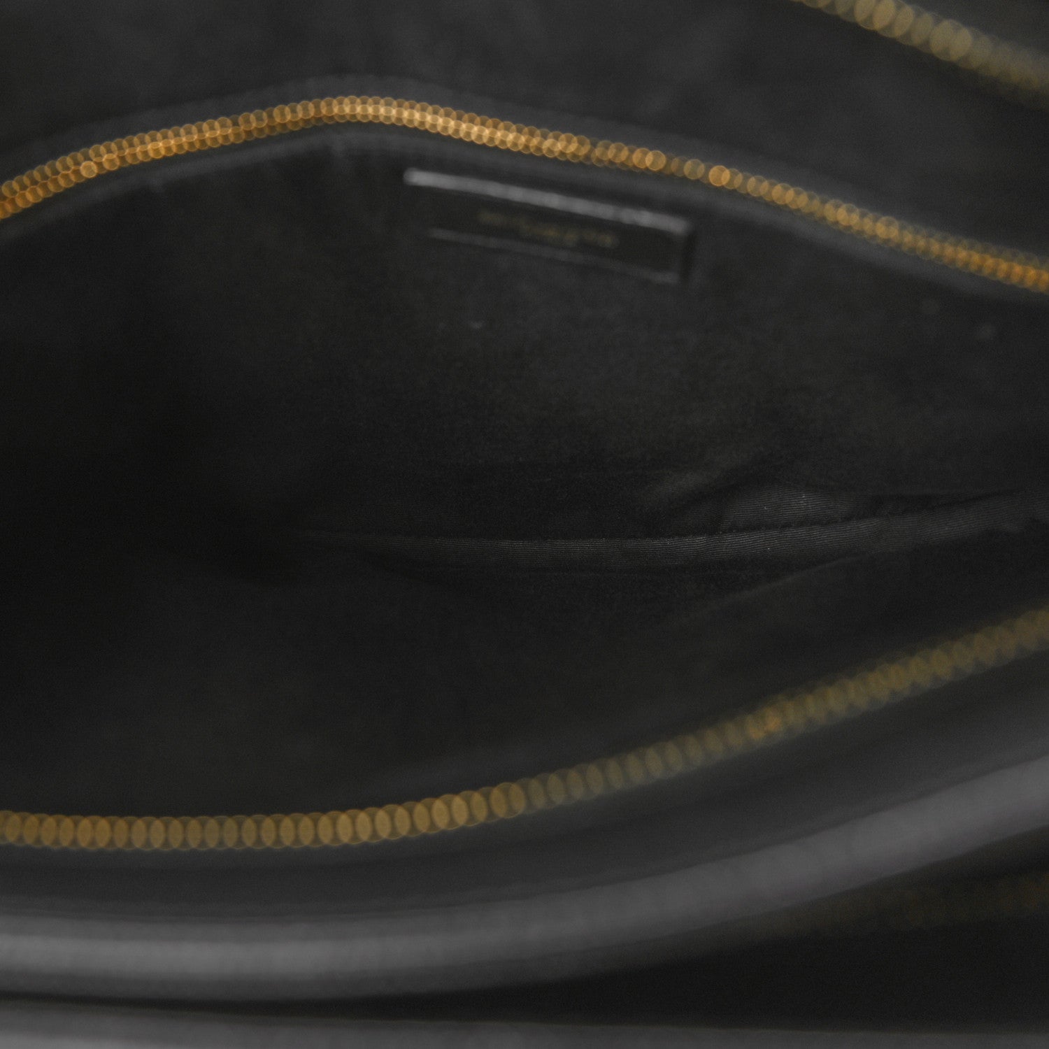 Saint Laurent Grain de Poudre Matelasse Chevron Medium Tribeca Shopping Bag Black 6 of 11