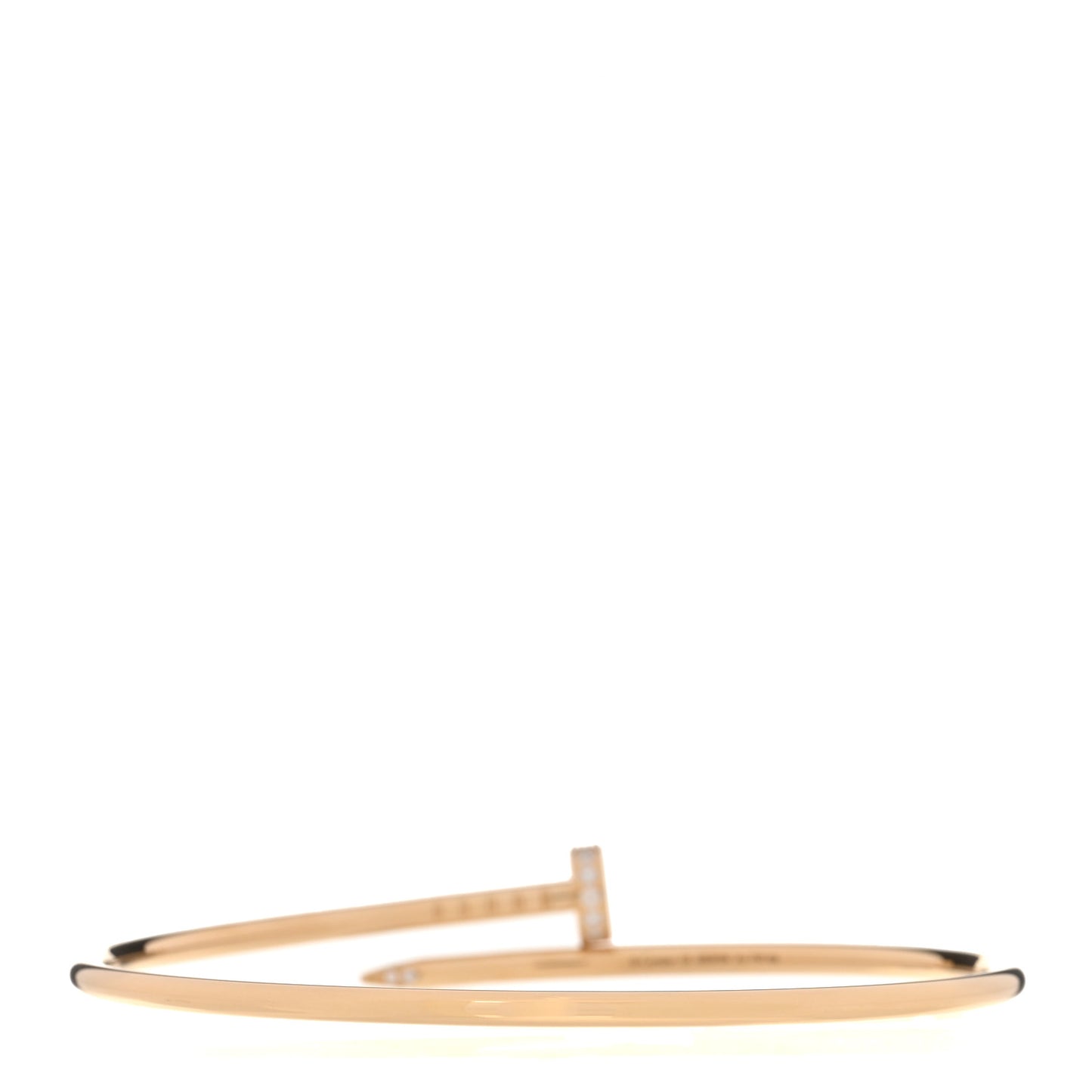 18K Yellow Gold Diamond Small Juste Un Clou Bracelet 16