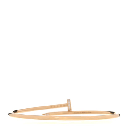 Cartier 18K Yellow Gold Diamond Small Juste Un Clou Bracelet 16 2 of 3
