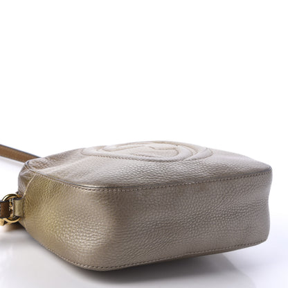 Gucci Metallic Pebbled Calfskin Small Soho Disco Bag Gold Ombre 4 of 10