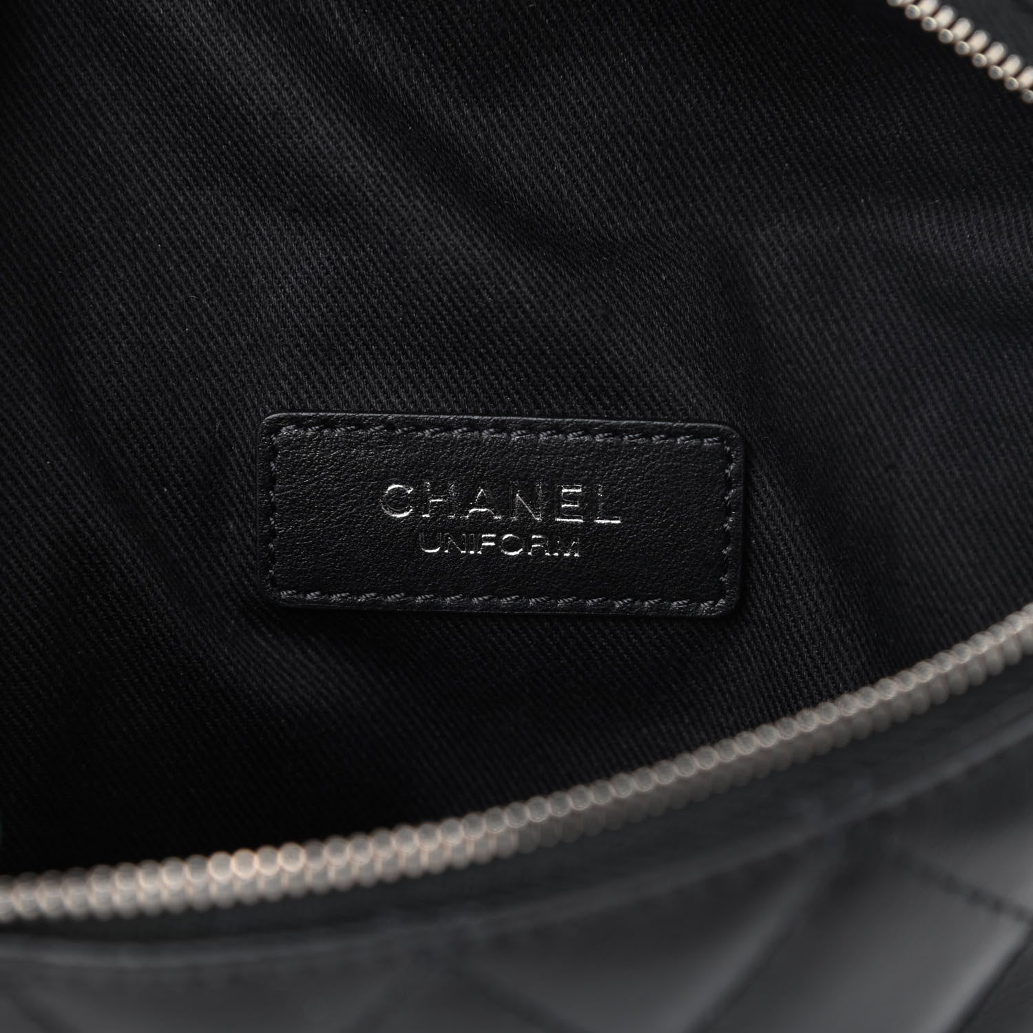 Chanel Lambskin Quilted Waist Belt Bag Black 6 of 10