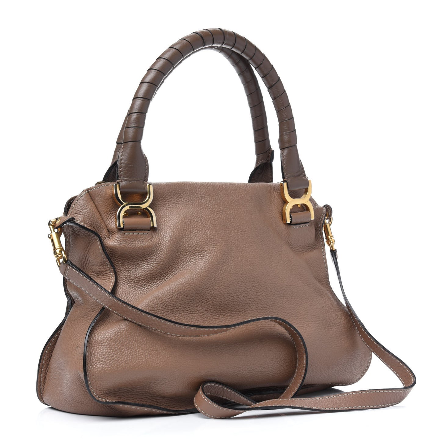 Calfskin Medium Marcie Satchel Nut