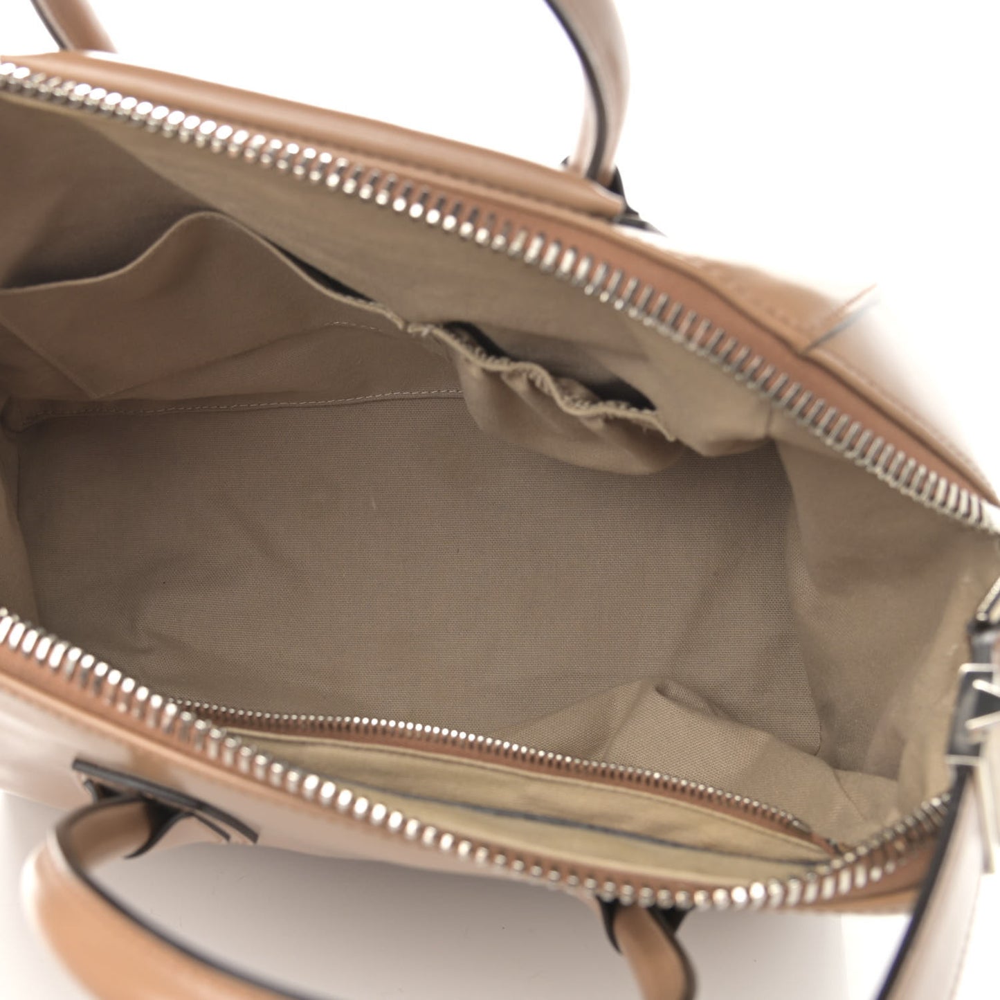 Shiny Lord Calfskin Medium Antigona Dark Beige