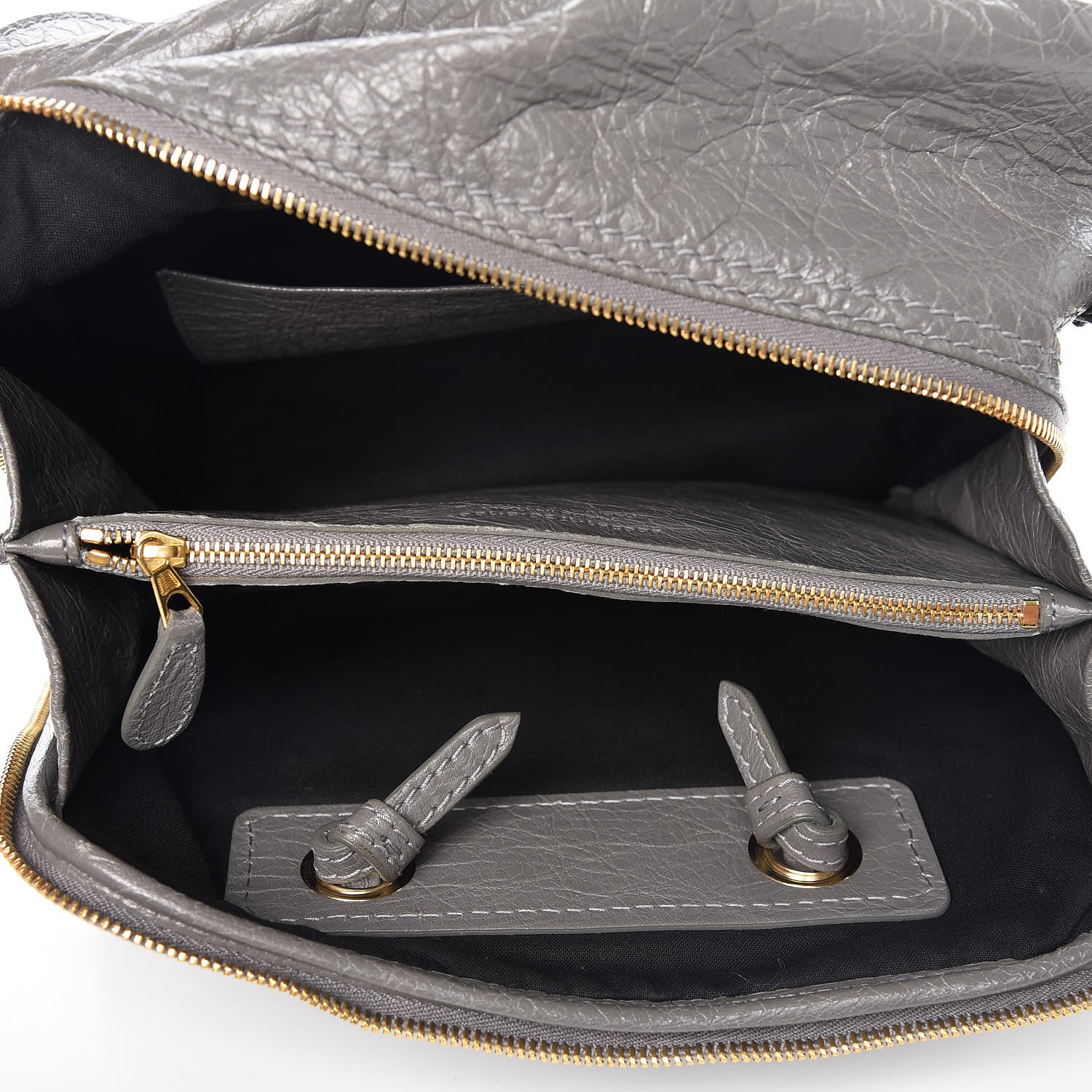 Balenciaga Agneau S Blanket Square Tote Gris Fumee 6 of 7