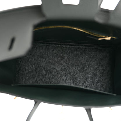 Hermes Togo Birkin 25 Vert Fonce 4 of 10