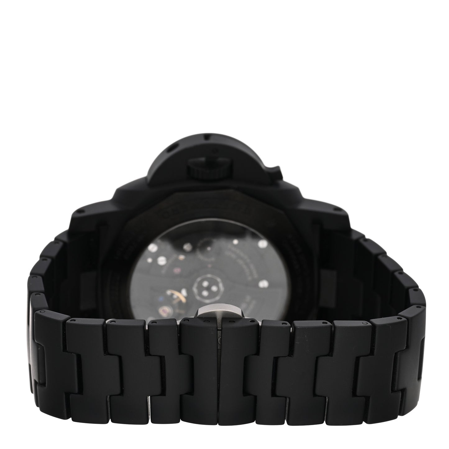 Titanium Ceramic 44mm Luminor Marina 1950 3 Days GMT Tuttonero Automatic Watch Black PAM00438