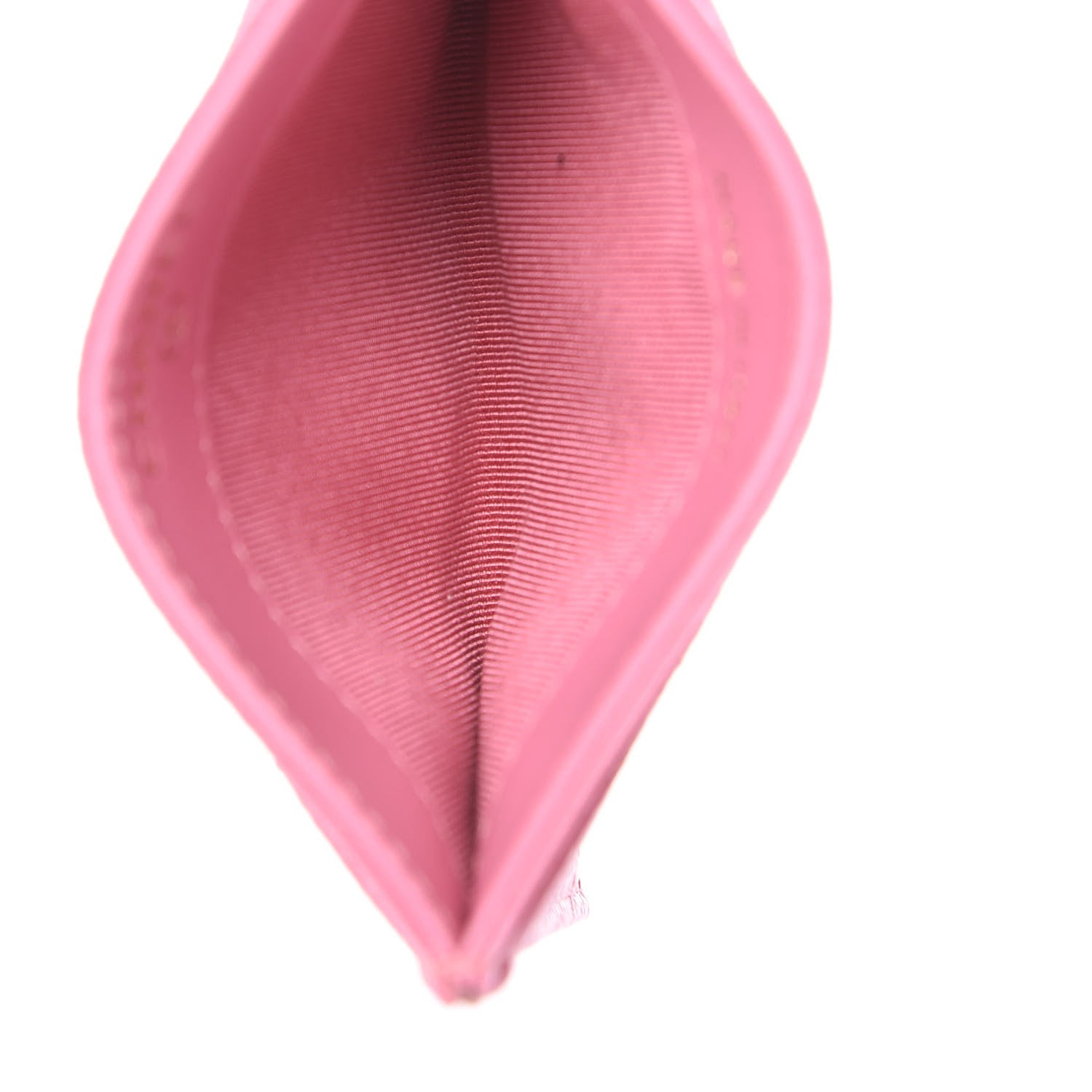 Chanel Caviar Quilted Card Holder Pink 5 of 9