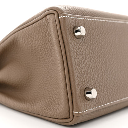 Hermes Togo Kelly Retourne 25 Etoupe 9 of 15