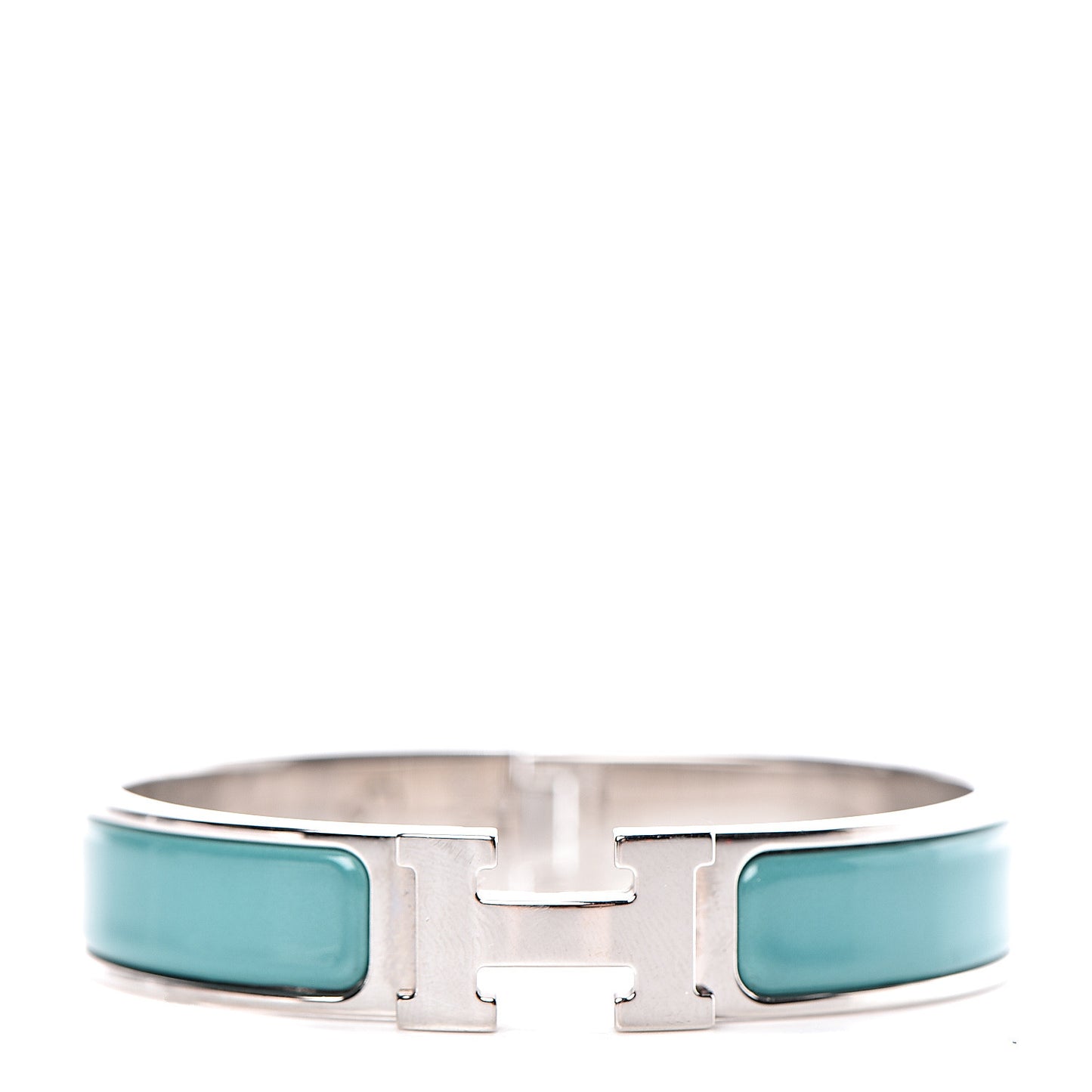 Enamel Narrow Clic Clac H Bracelet PM Emeraude