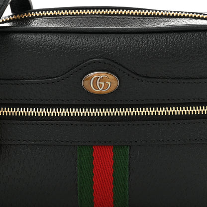Gucci Calfskin Web Mini Ophidia Shoulder Bag Black 8 of 10