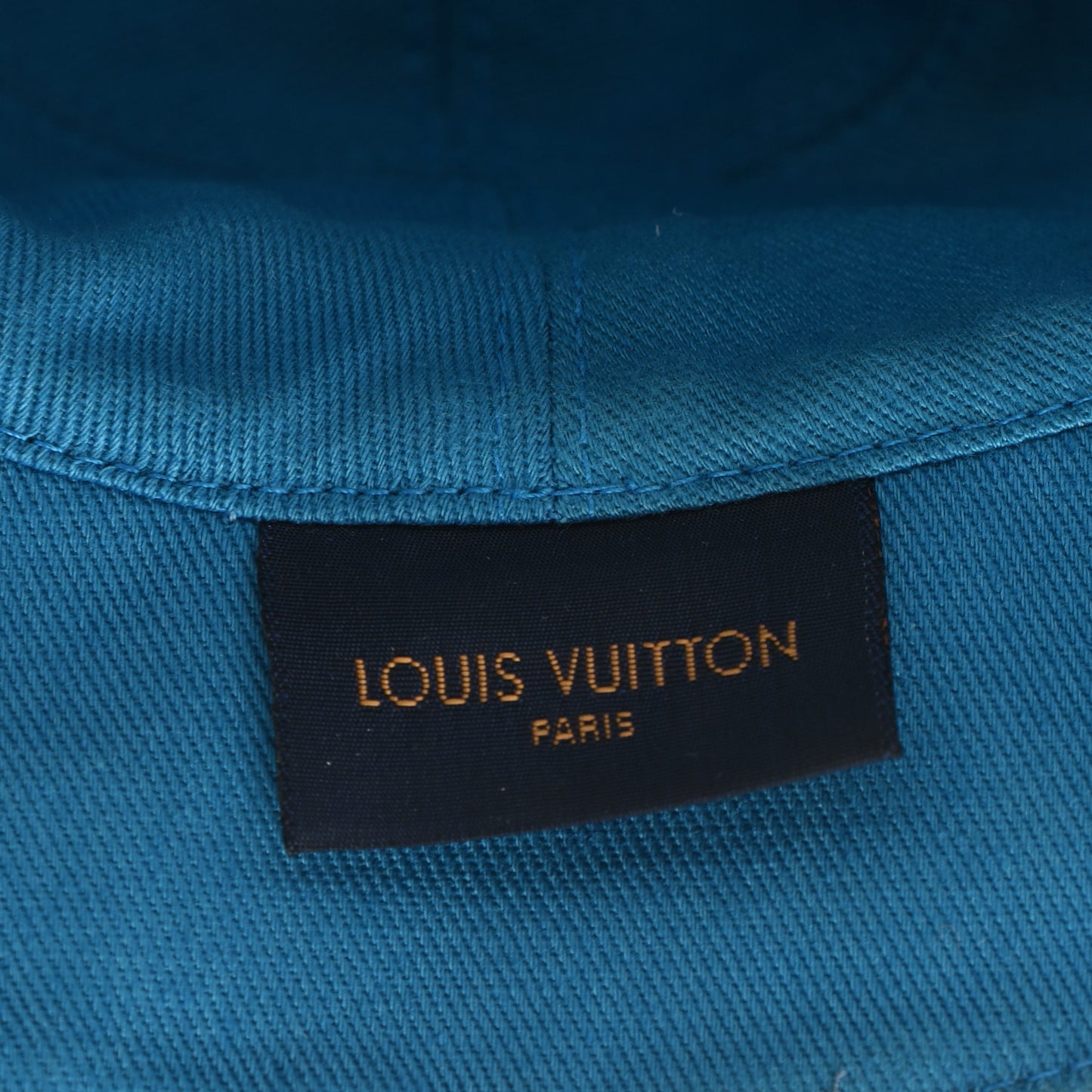 Monogram Denim Transformable Bob Bucket Hat 60 White Blue
