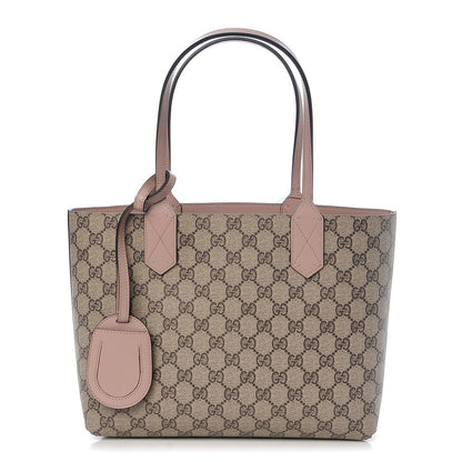 Gucci Textured Calfskin Monogram Small Reversible GG Tote Dark Cipria 1 of 11