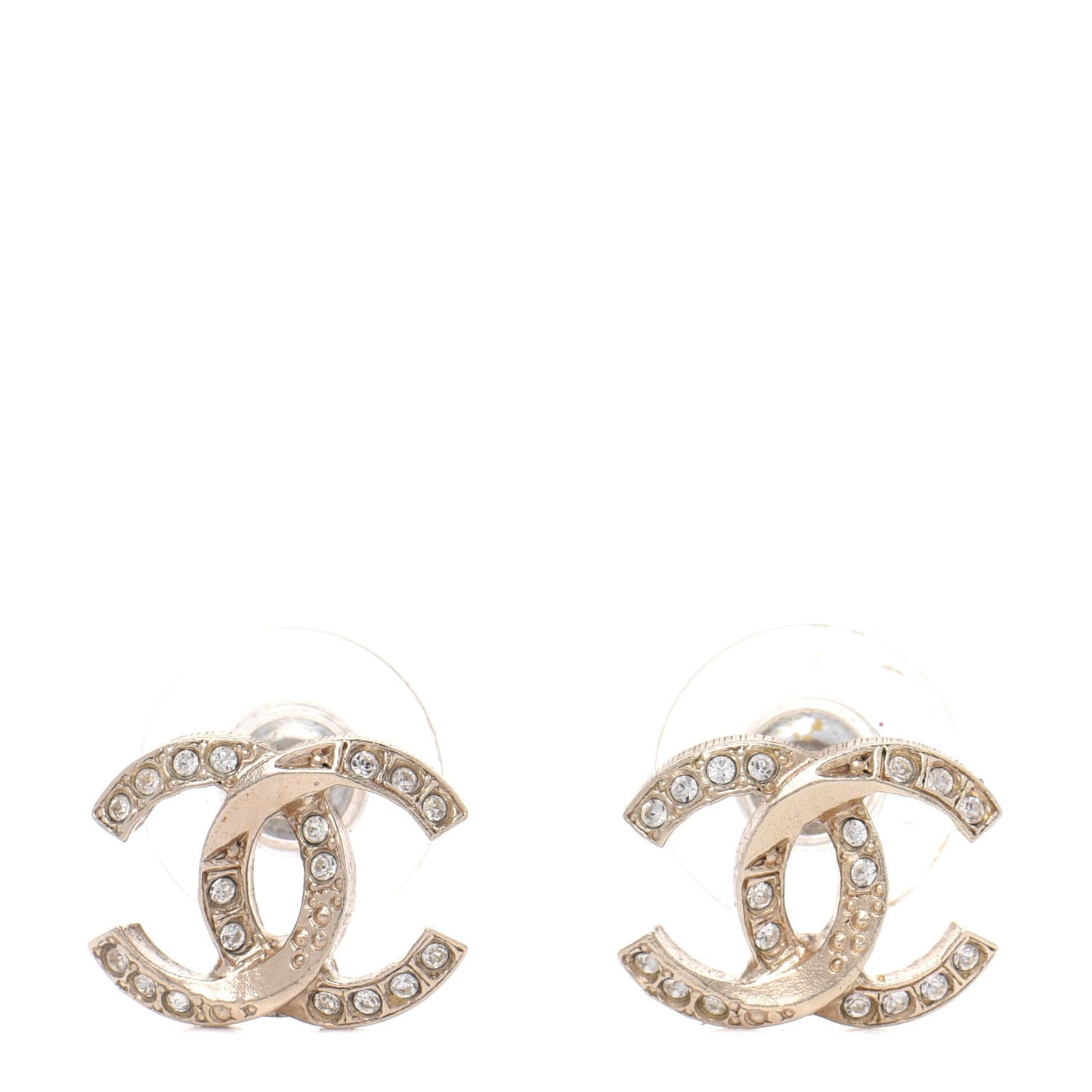 Crystal CC Earrings Gold