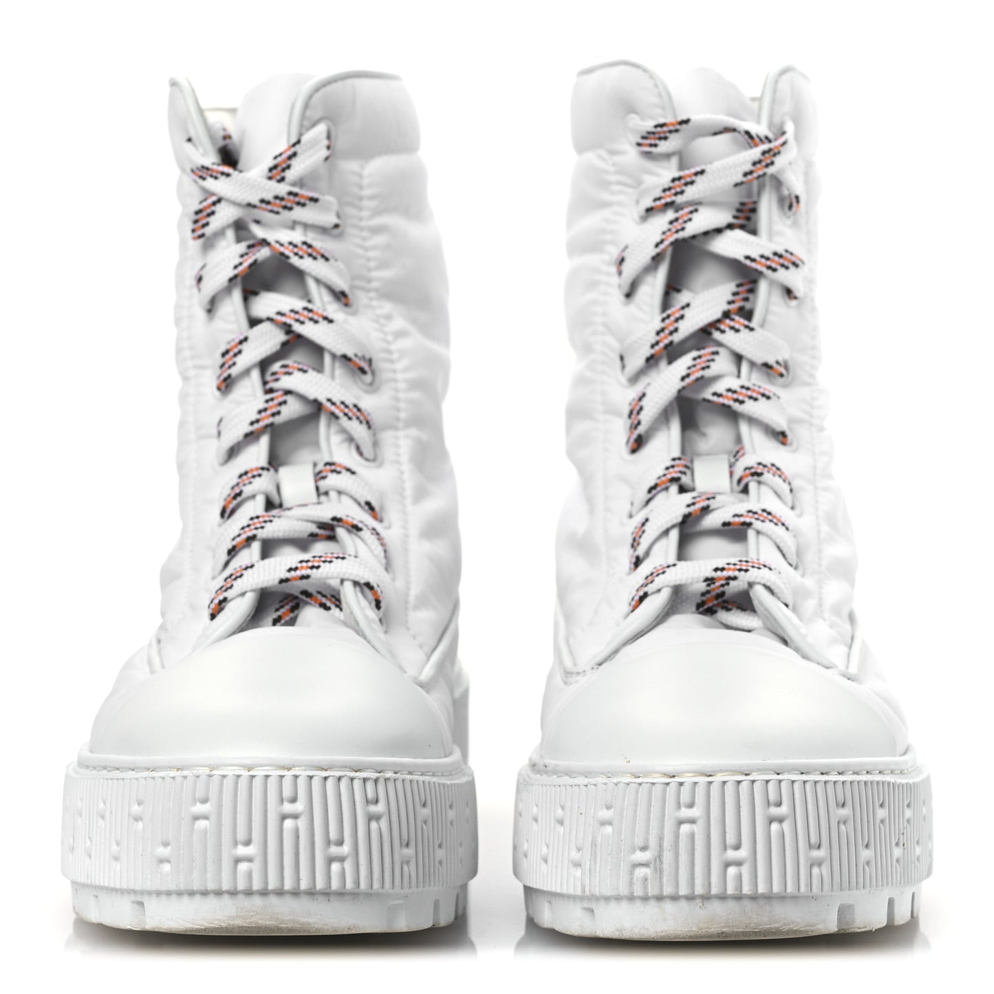 Calfskin Parachute Fresh Ankle Boots 37 White