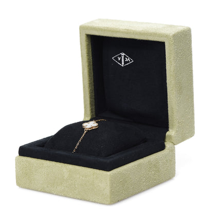 Van Cleef & Arpels 18K Yellow Gold Mother of Pearl Sweet Alhambra Bracelet 7 of 7