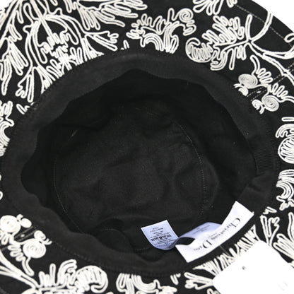 Christian Dior Cotton D-Bobby Small Brim Bucket Hat 57 Black White 6 of 7