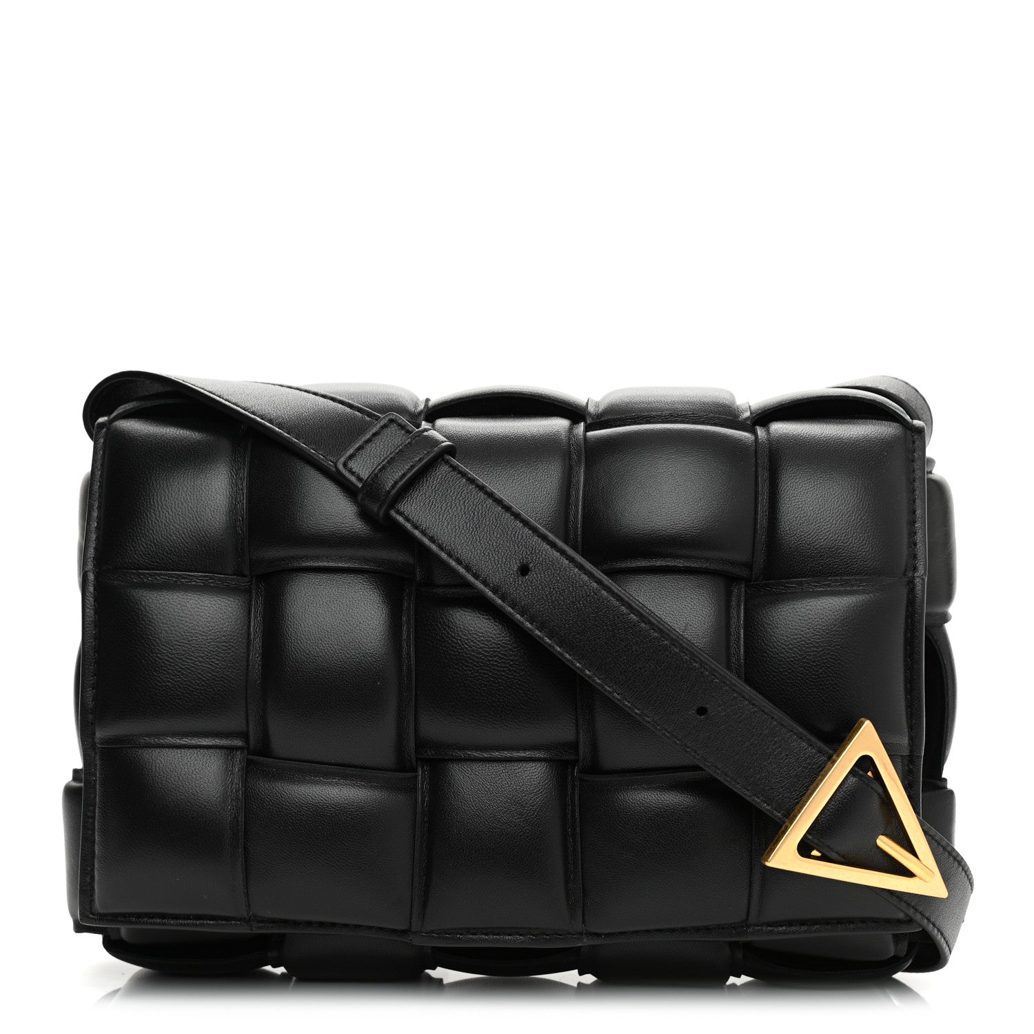 Bottega Veneta Nappa Maxi Intreccio Padded Cassette Crossbody Bag Black 1 of 10