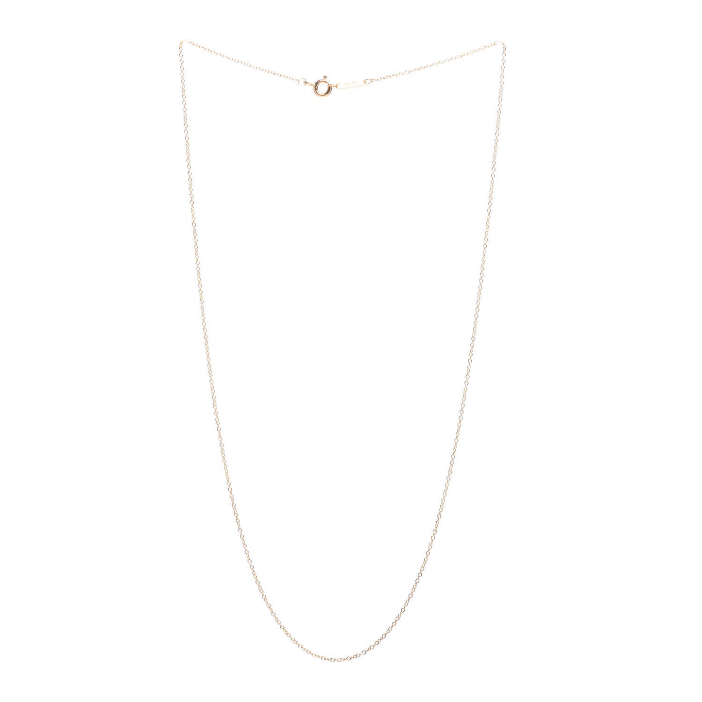 18K Yellow Gold Small Chain Necklace 18"