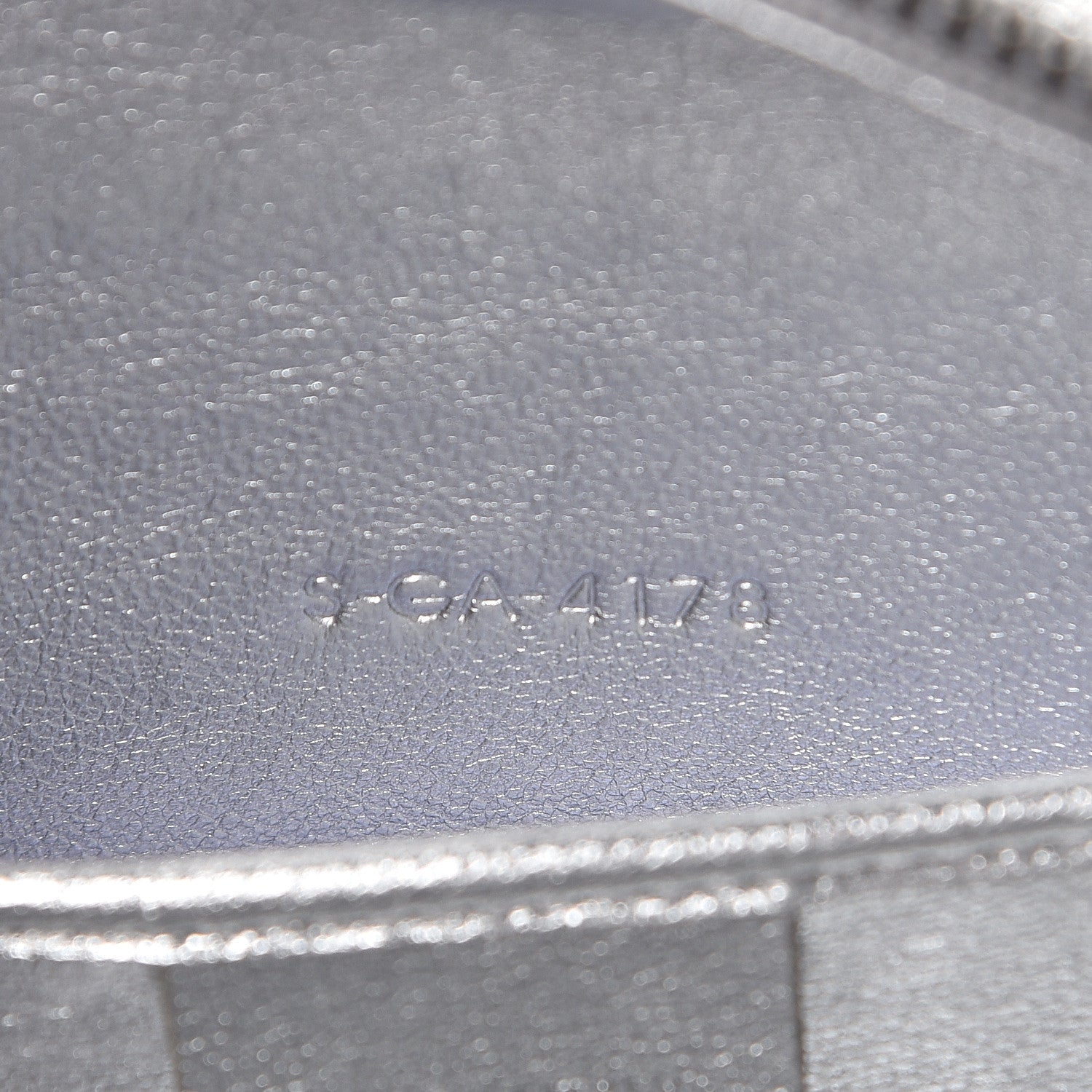 Celine Laminated Lambskin Nano Luggage Silver 7 of 12