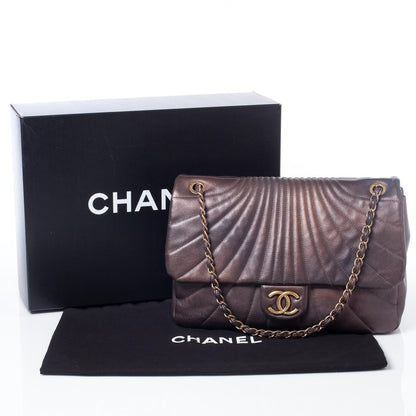 Chanel Calfskin XL Degrade Flap Bronze 11 of 11