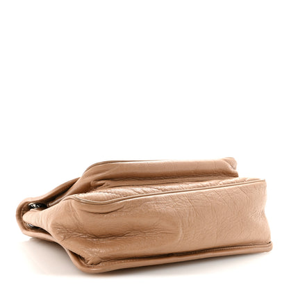 Saint Laurent Crinkled Calfskin Matelasse Monogram Medium Niki Chain Satchel Light Taupe 4 of 9