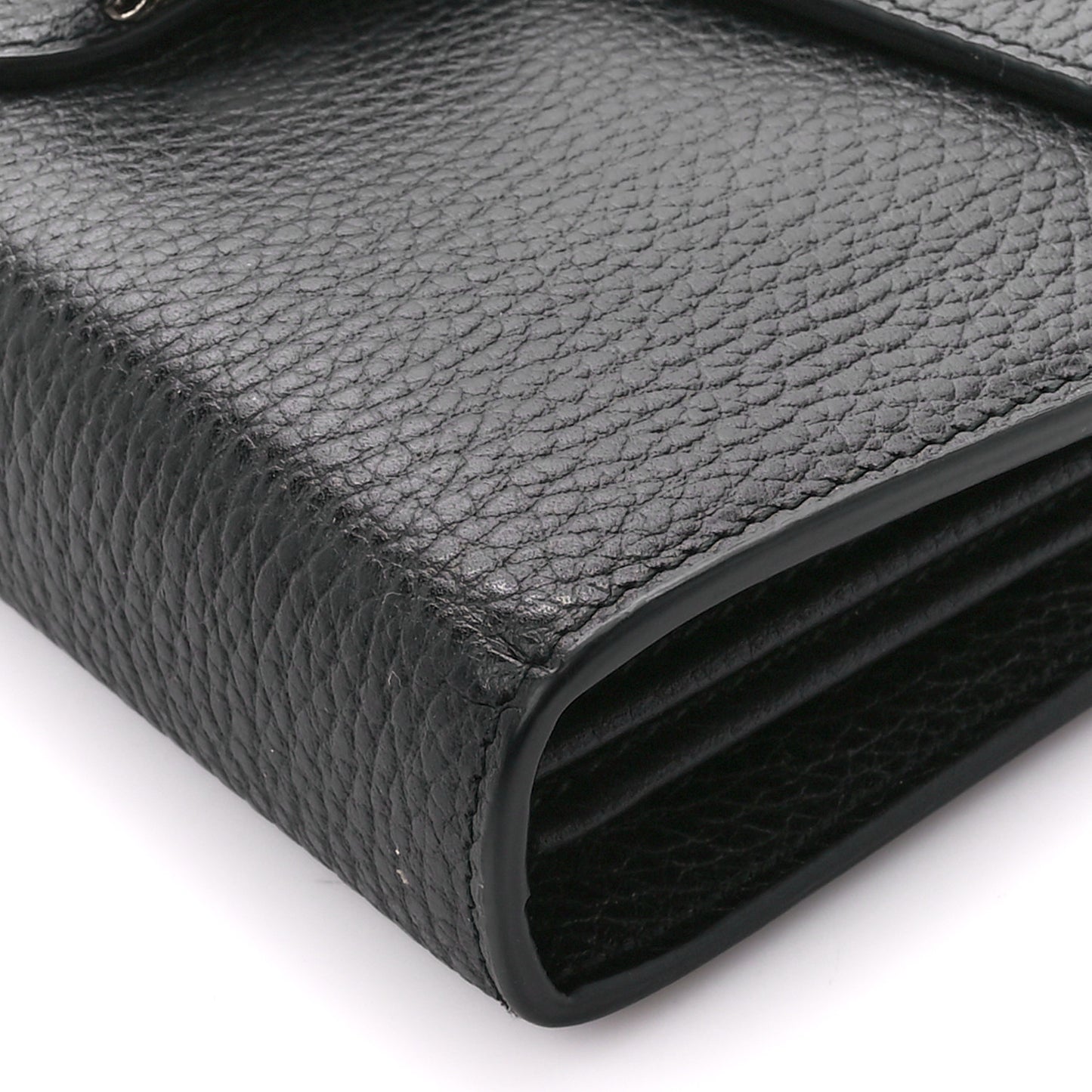 Calfskin Mini Dionysus Chain Wallet Black