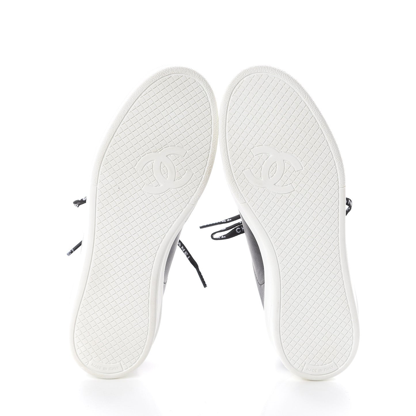 Calfskin CC Womens Sneakers 36 Black