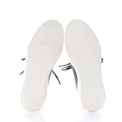 Chanel Calfskin CC Womens Sneakers 36 Black 7 of 7
