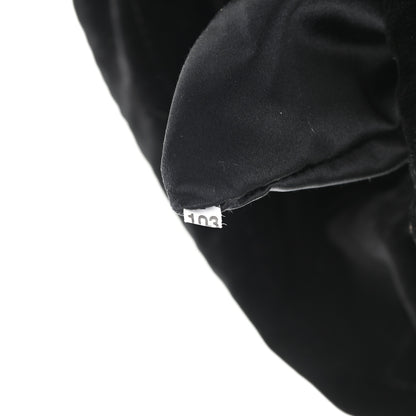 Prada Velvet Astrology Large Drawstring Hobo Bag Black 8 of 11