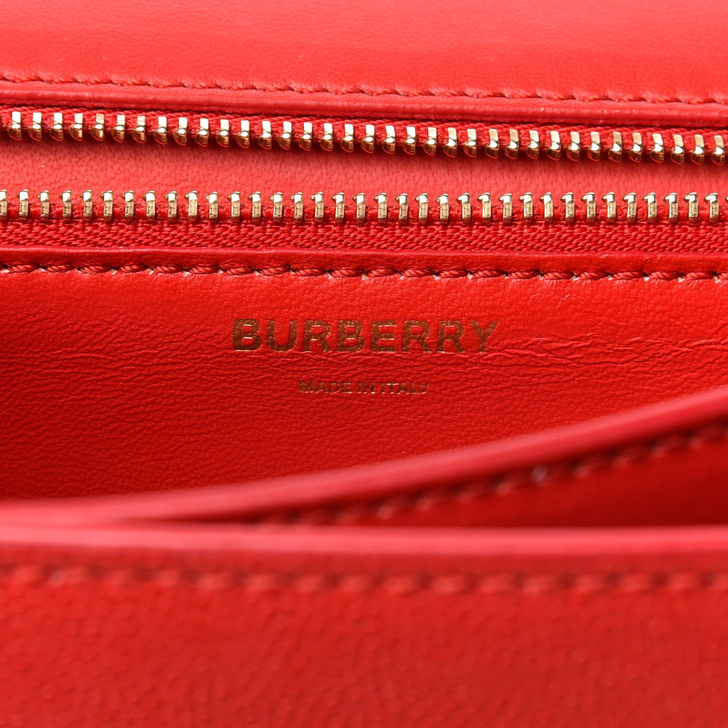 Grainy Calfskin Small TB Bag Bright Red