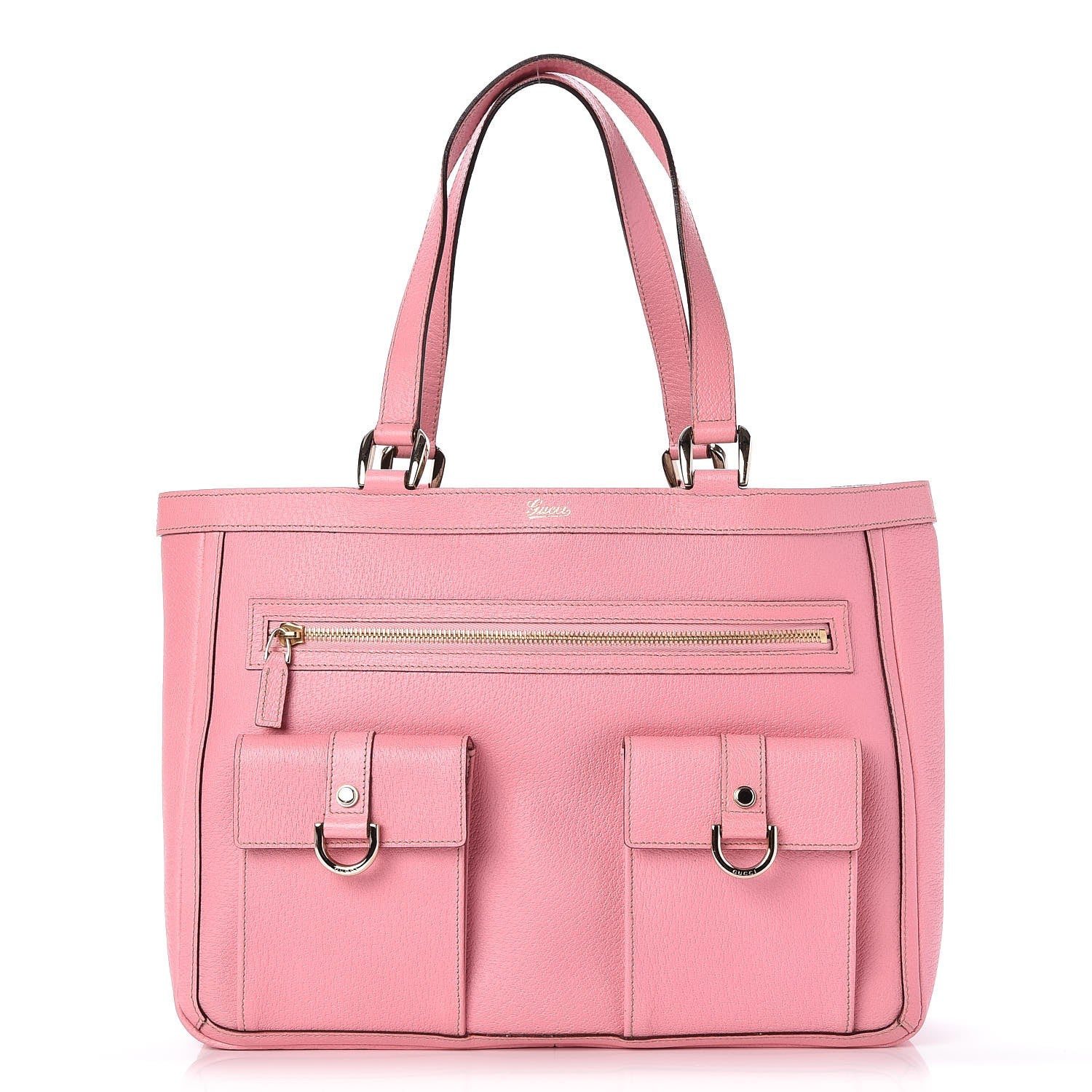 Gucci Leather Abbey Tote Iris Rose 1 of 9