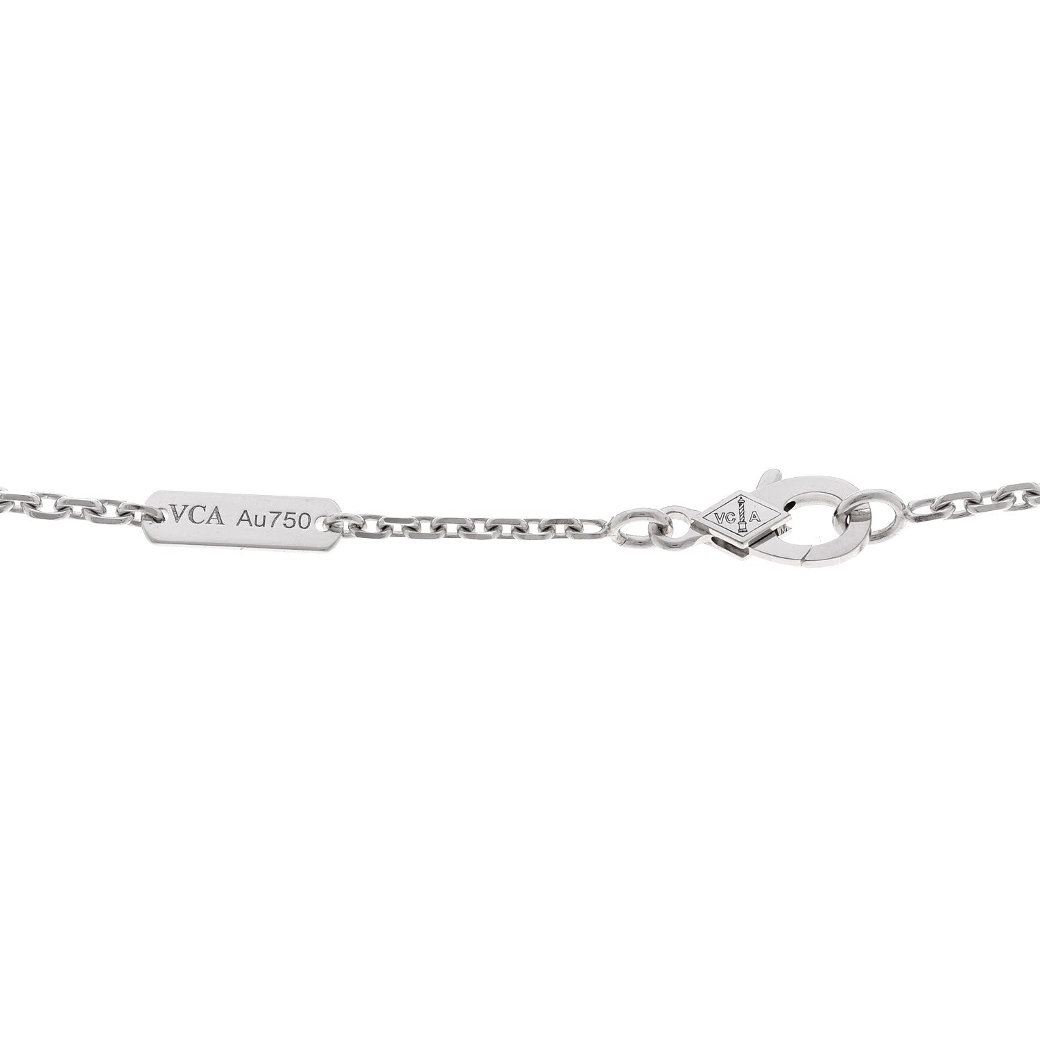 Van Cleef & Arpels VAN CLEEF & ARPELS 18K White Gold Diamond Magic Alhambra Long Necklace 4 of 6