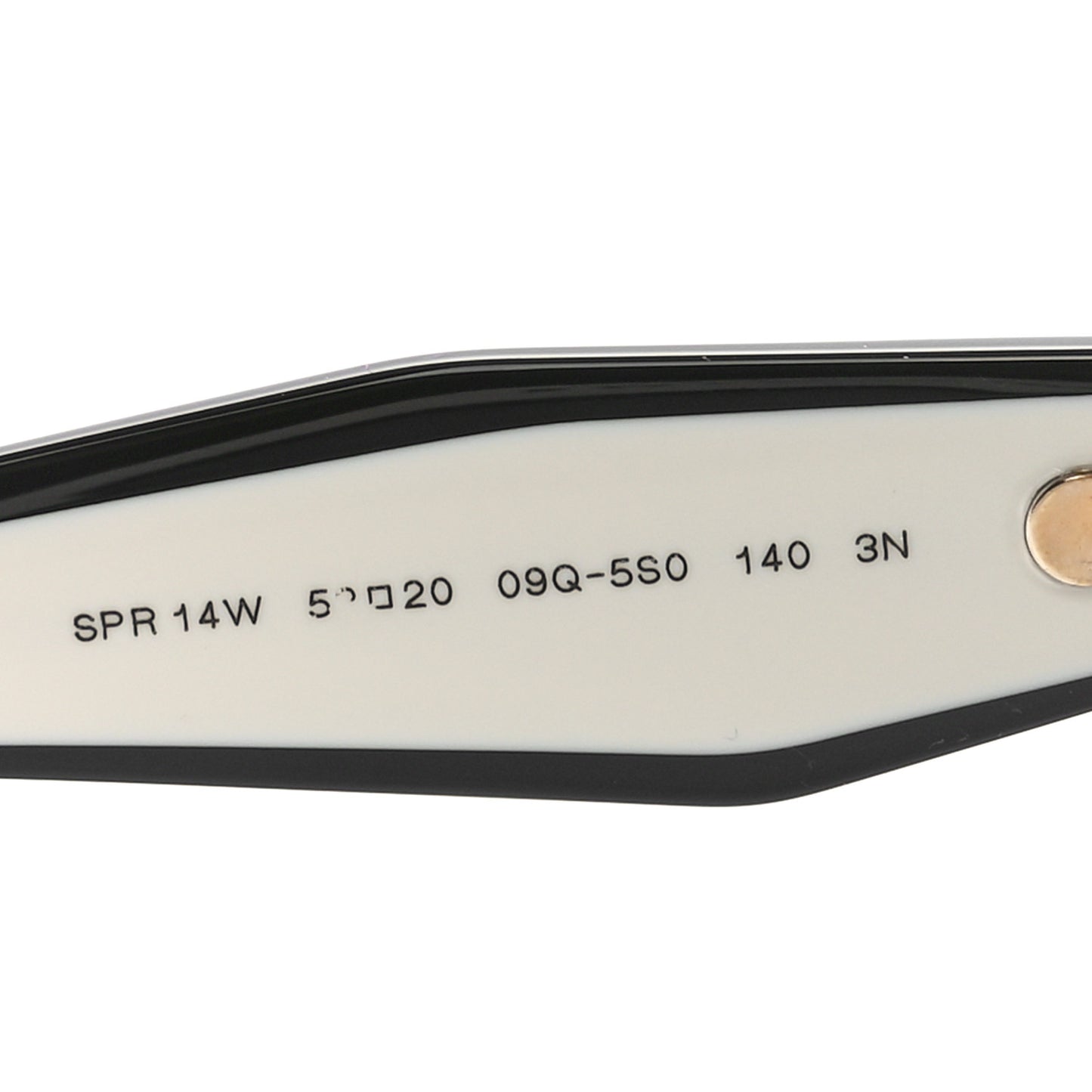 Acetate Sunglasses SPR 14W Black White