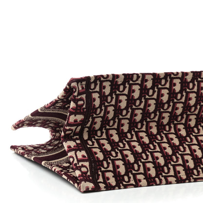 Christian Dior Oblique Medium Book Tote Burgundy Multicolor 6 of 10