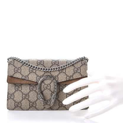 Gucci GG Supreme Monogram Super Mini Dionysus Shoulder Bag Taupe 3 of 8