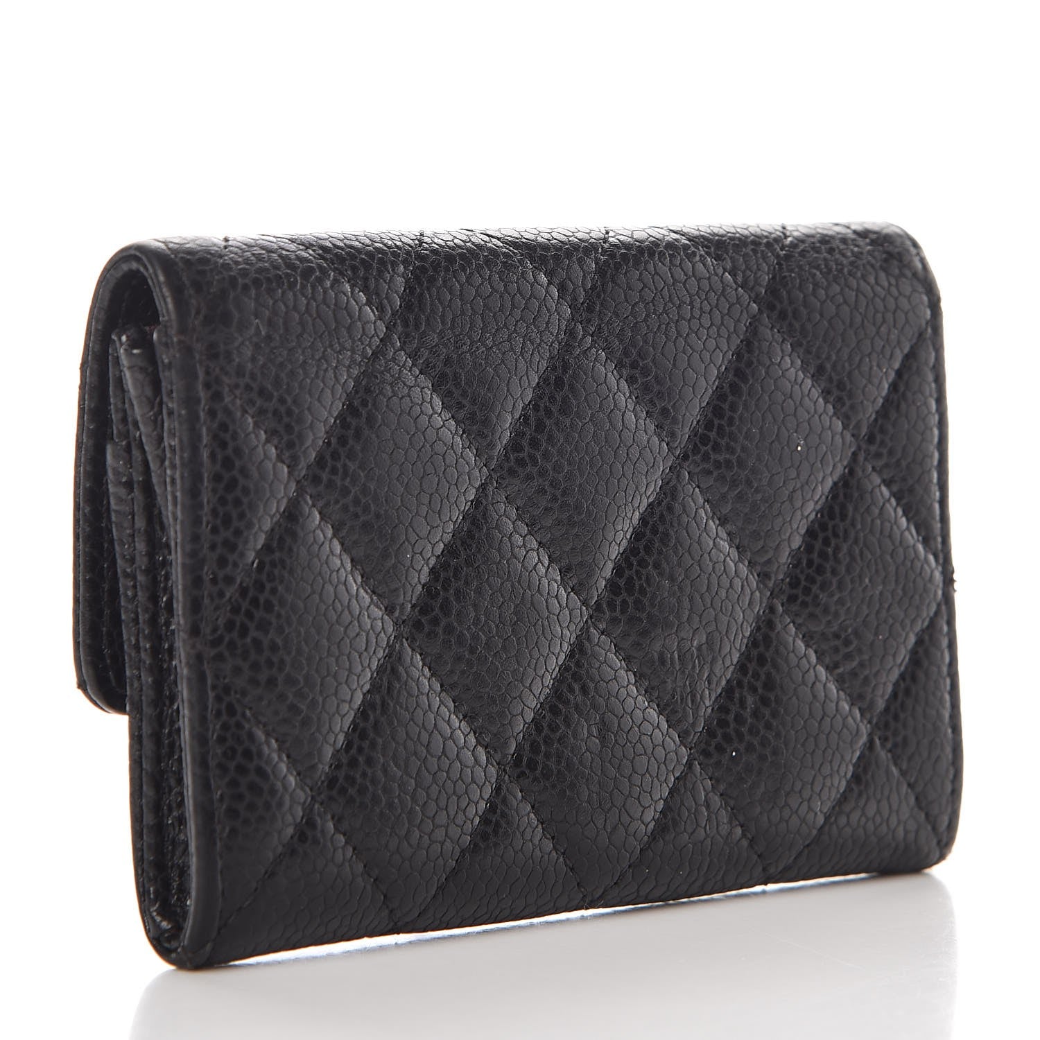 Chanel Caviar Quilted Flap Card Holder Black 3 of 8