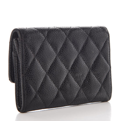 Chanel Caviar Quilted Flap Card Holder Black 3 of 8