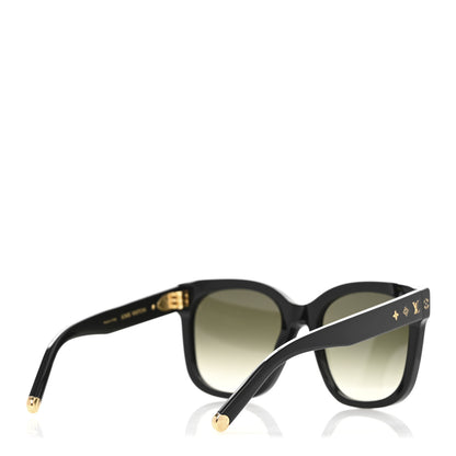 Louis Vuitton Acetate My Monogram Cat Eye Sunglasses Z1729E Black 4 of 8