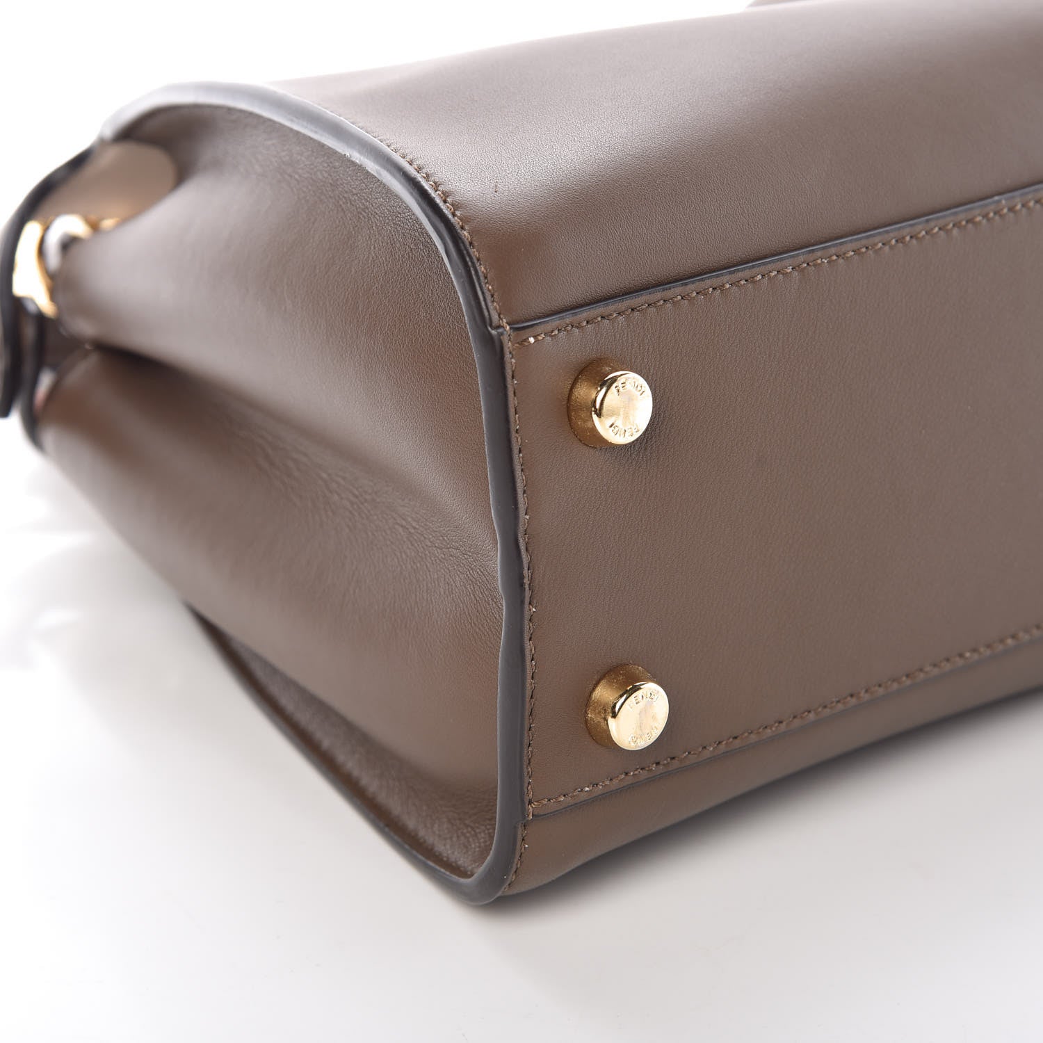 Fendi Vitello Tahiti Burro Bi-Color Medium Peekaboo Iconic Essentially Satchel Maya Camelia Confetto 13 of 15
