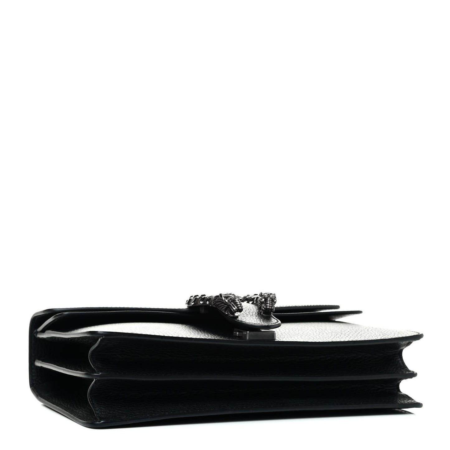 Pebbled Calfskin Small Dionysus Shoulder Bag Black