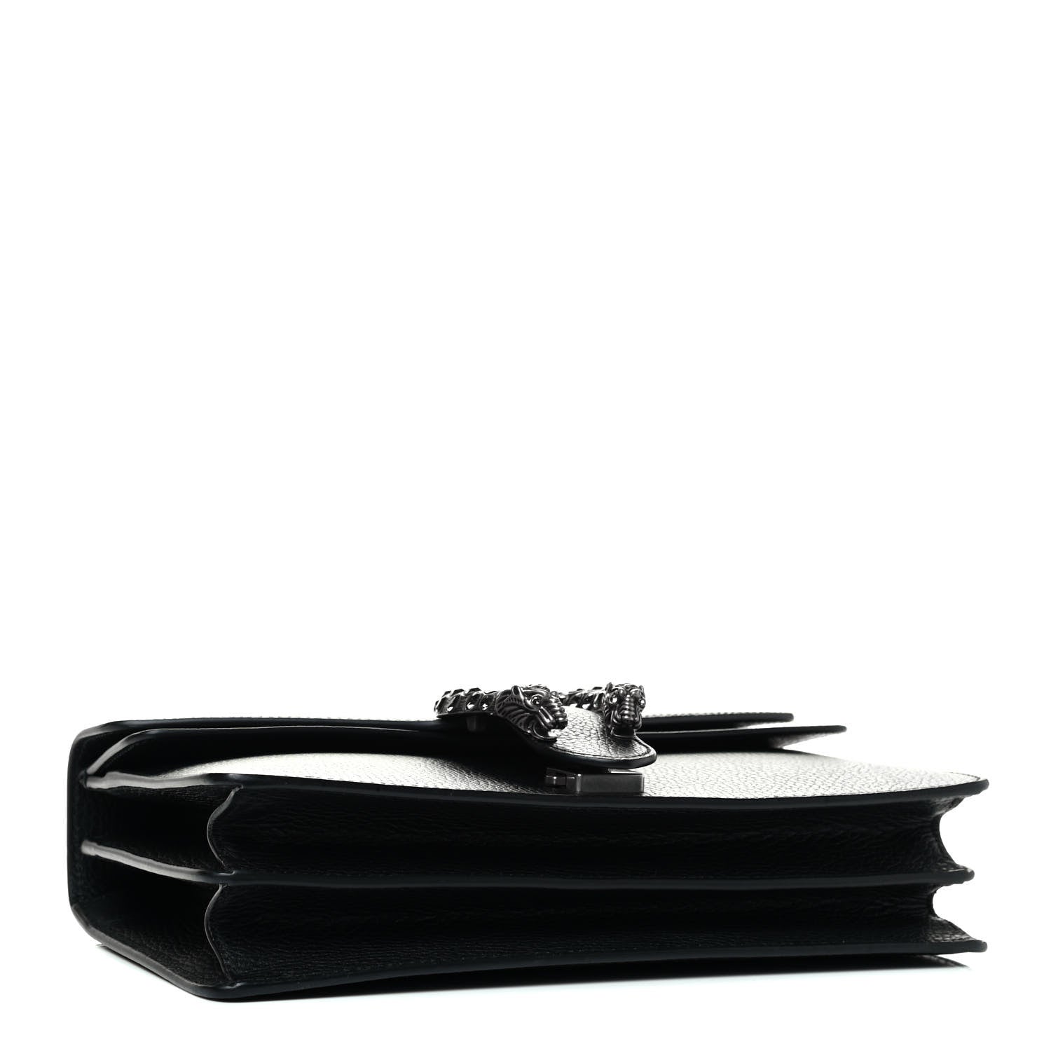 Gucci Pebbled Calfskin Small Dionysus Shoulder Bag Black 3 of 4