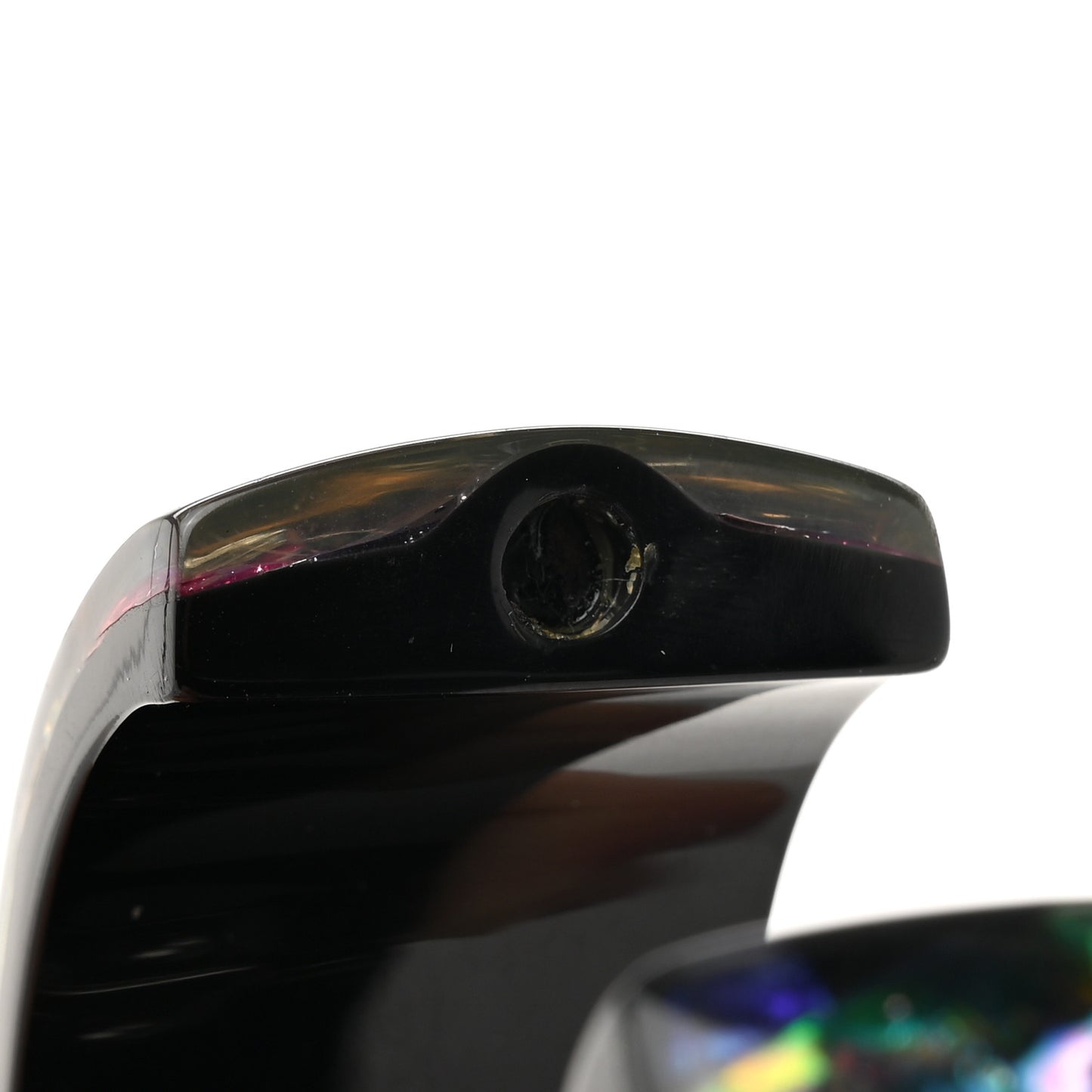 Resin CC Confetti Cuff Black Multicolor