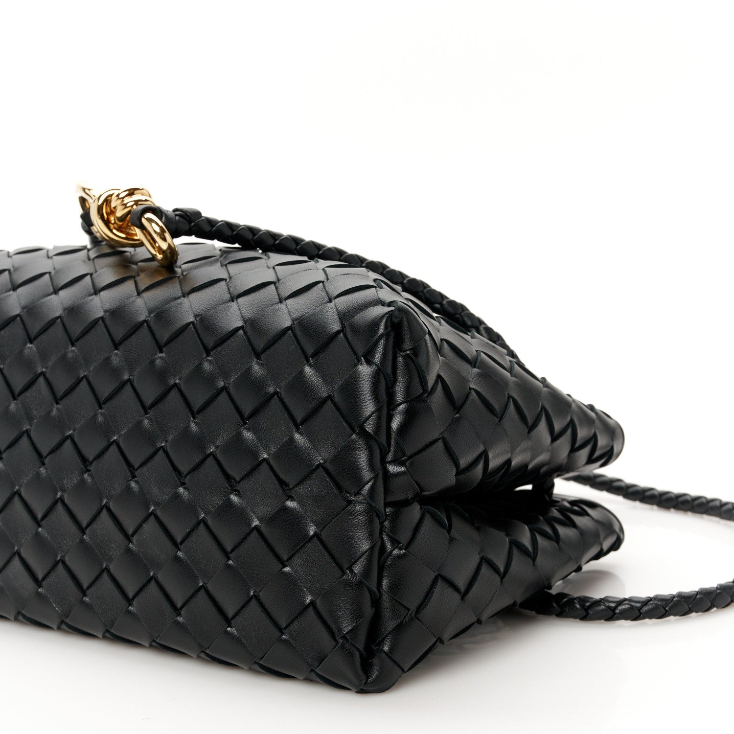 Bottega Veneta Nappa Intrecciato Small East West Andiamo Shoulder Bag Black 12 of 12