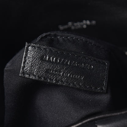 Saint Laurent Lambskin Quilted Small Loulou Puffer Monogram Chain Satchel Black 8 of 11
