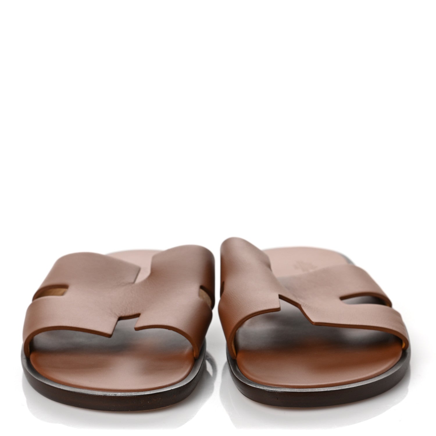 Hermes Calfskin Izmir Mens Sandals 43.5 Gold 2 of 7