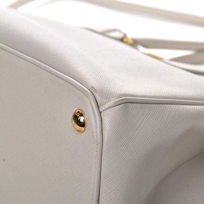Prada Saffiano Medium Galleria Double Zip Tote Talco 11 of 14
