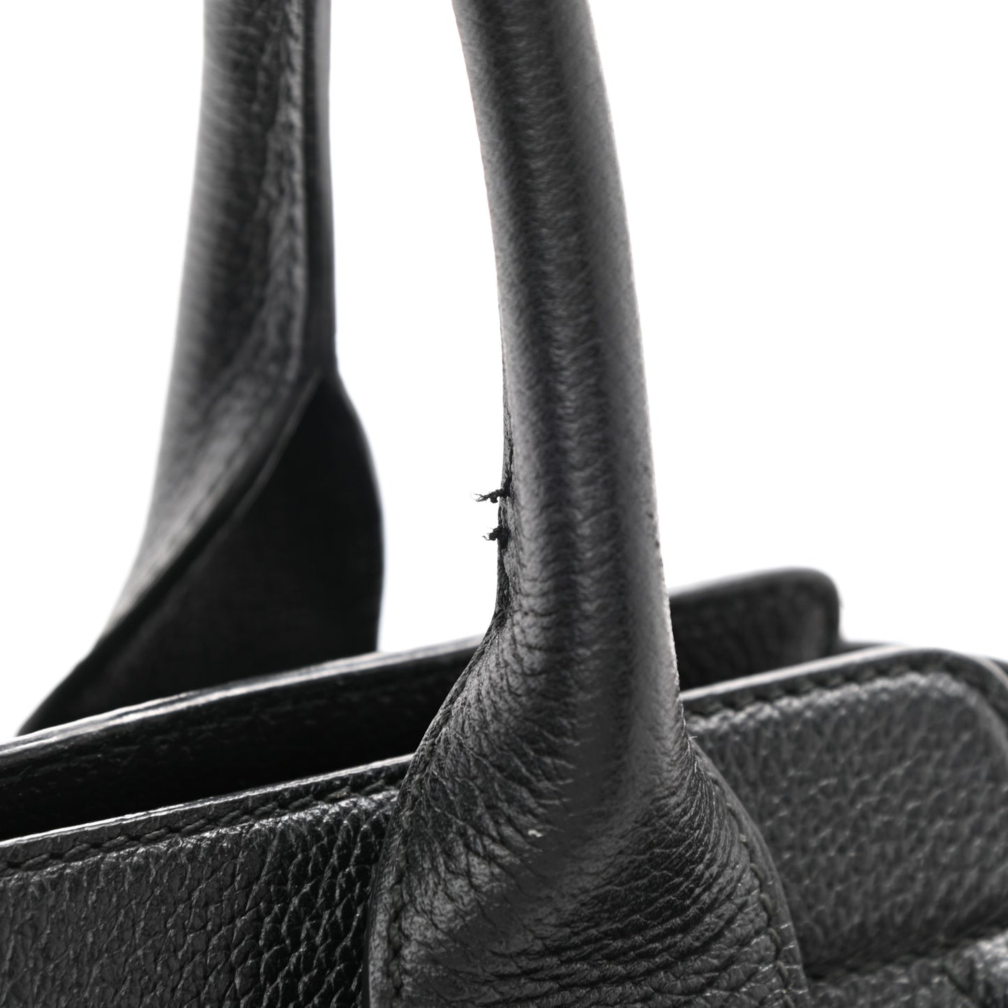 Grained Calfskin Monday Bowler S Black