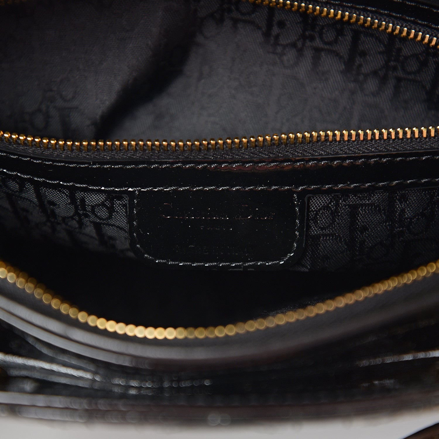 Christian Dior Patent Cannage Large Lady Dior Black 5 of 9
