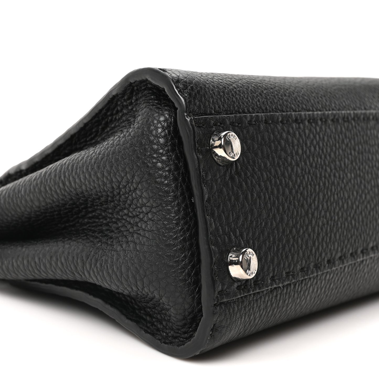 Cuoio Romano Selleria Bi-Color Mini Peekaboo Iconic Satchel Black Mou