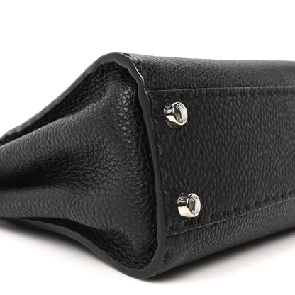 Fendi Cuoio Romano Selleria Bi-Color Mini Peekaboo Iconic Satchel Black Mou 8 of 9